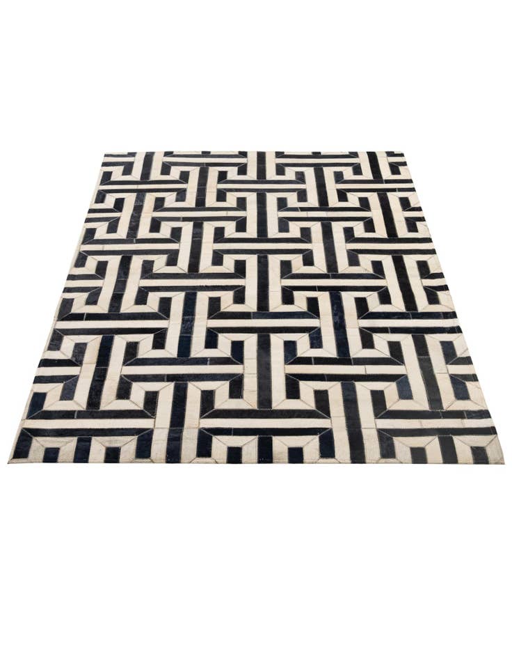 Detail image of  4' 2 x 6' 2 Cowhide - Patchwork Rug