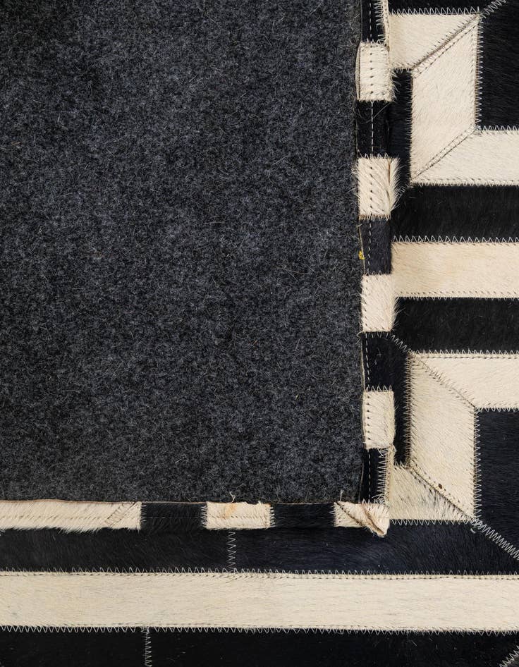 Detail image of  4' 2 x 6' 2 Cowhide - Patchwork Rug