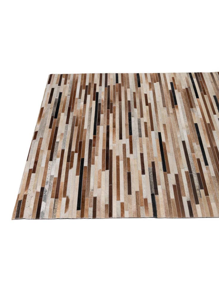 Detail image of  4' 1 x 6' Cowhide - Patchwork Rug