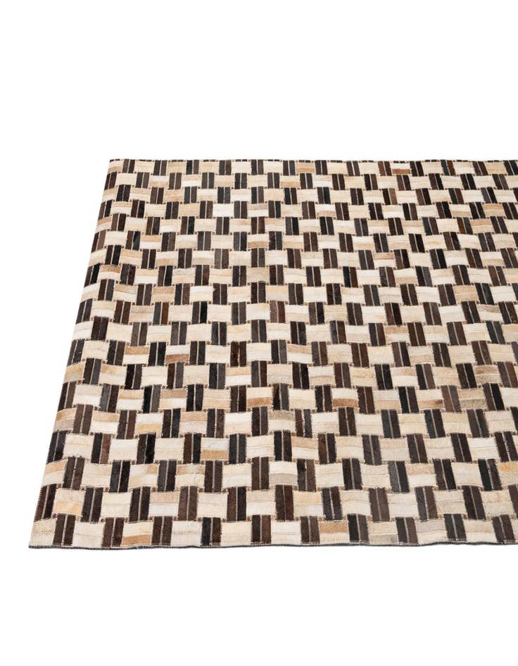 Detail image of  3' 11 x 5' 11 Cowhide - Patchwork Rug