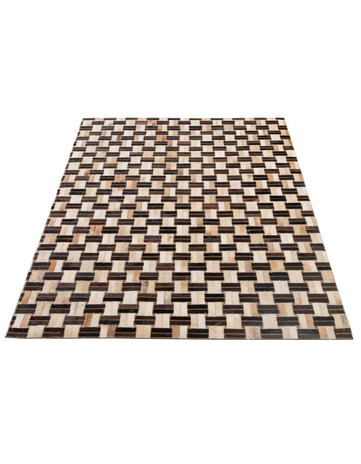 Detail image of  3' 11 x 5' 11 Cowhide - Patchwork Rug