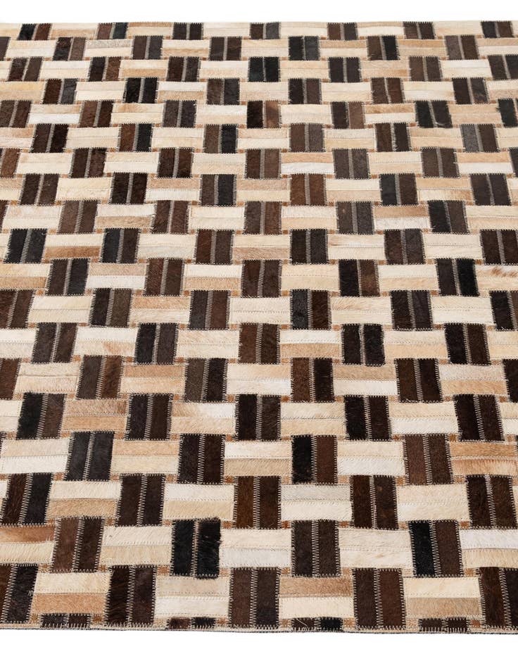Detail image of  3' 11 x 5' 11 Cowhide - Patchwork Rug