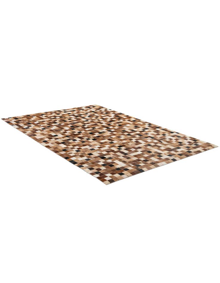 Detail image of  4' 1 x 5' 11 Cowhide - Patchwork Rug