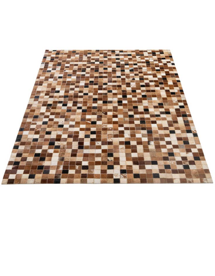 Detail image of  4' 1 x 5' 11 Cowhide - Patchwork Rug