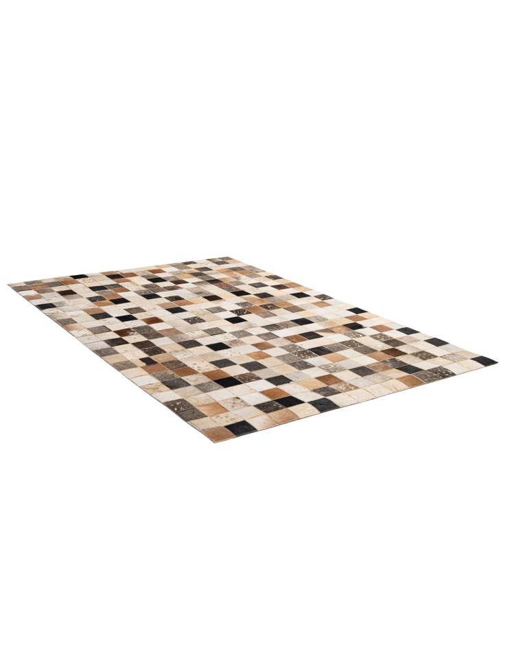 Detail image of  4' 1 x 6' 1 Cowhide - Patchwork Rug