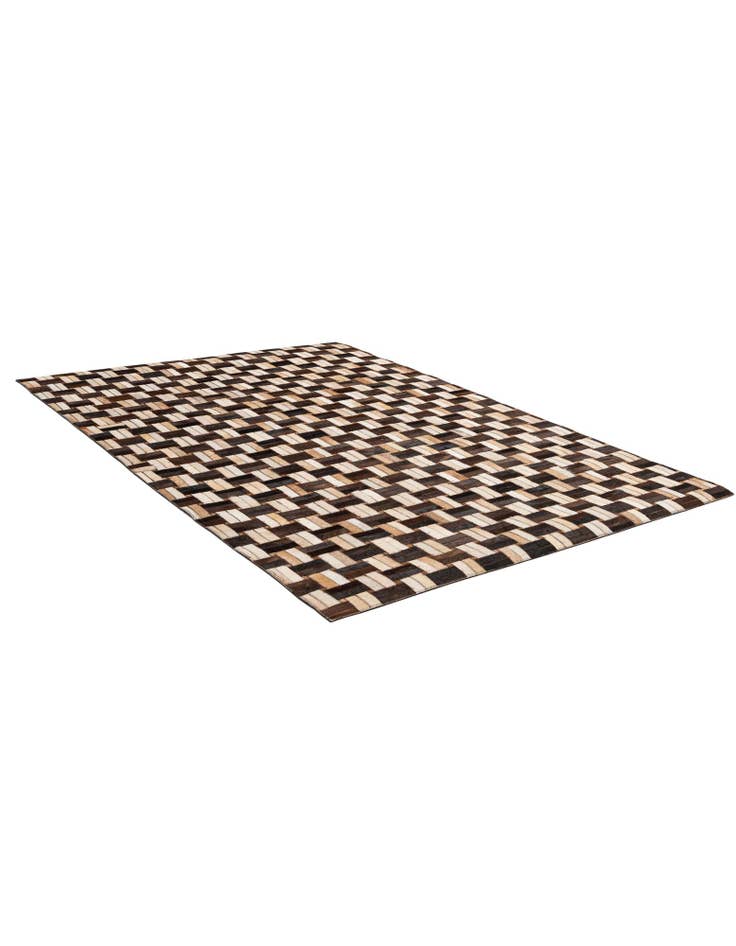 Detail image of  3' 11 x 5' 11 Cowhide - Patchwork Rug