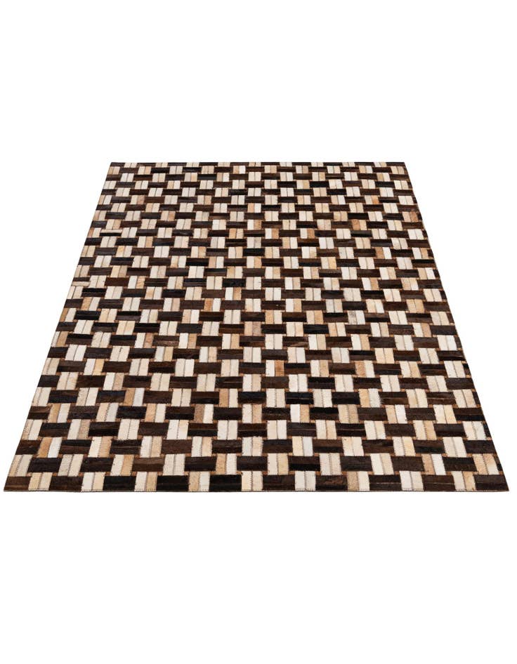 Detail image of  3' 11 x 5' 11 Cowhide - Patchwork Rug