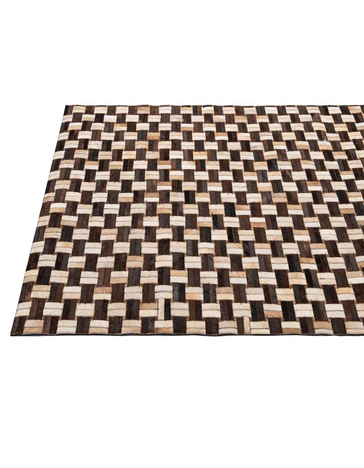 Detail image of  3' 11 x 5' 11 Cowhide - Patchwork Rug