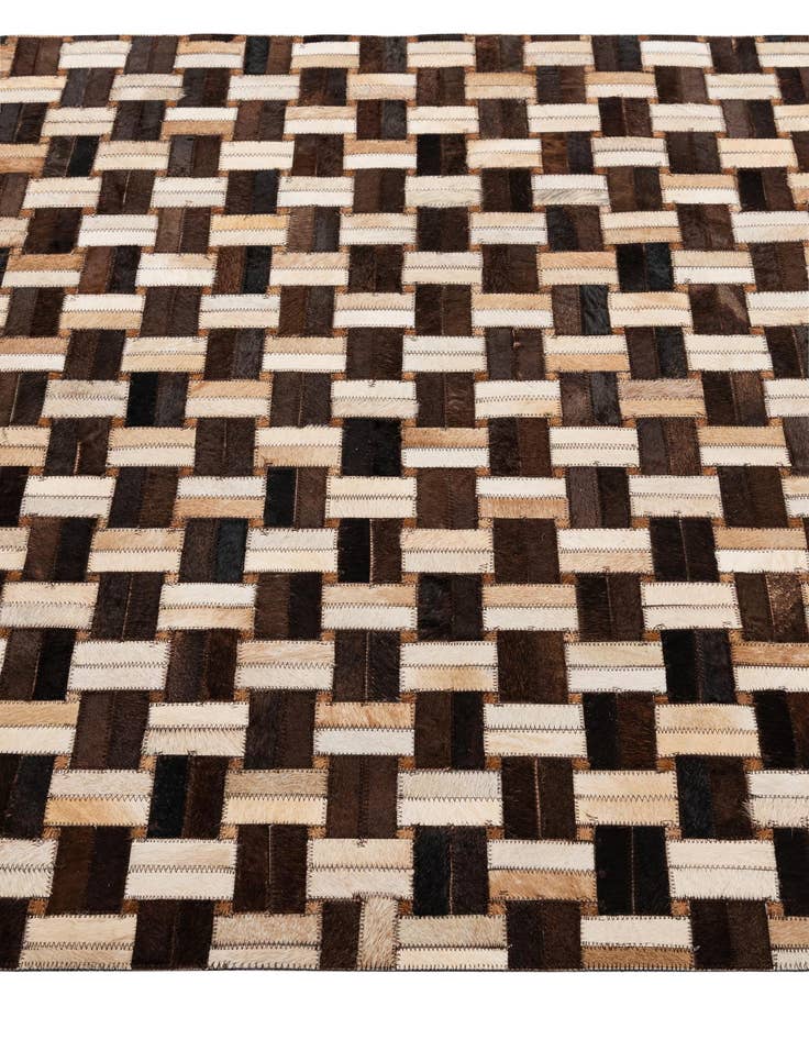 Detail image of  3' 11 x 5' 11 Cowhide - Patchwork Rug