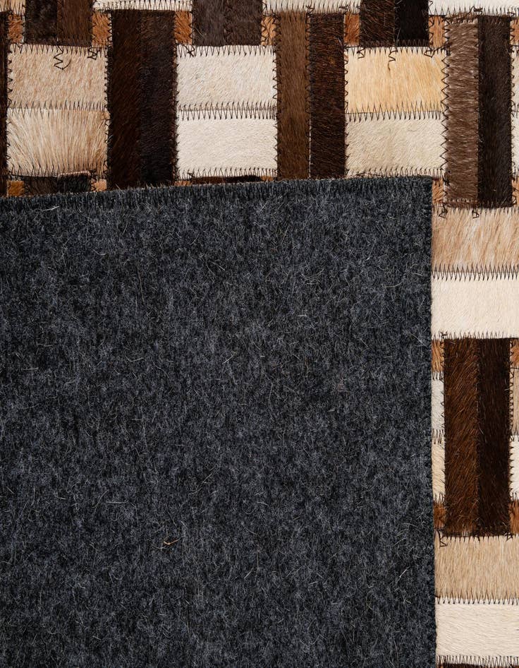 Detail image of  3' 11 x 5' 11 Cowhide - Patchwork Rug