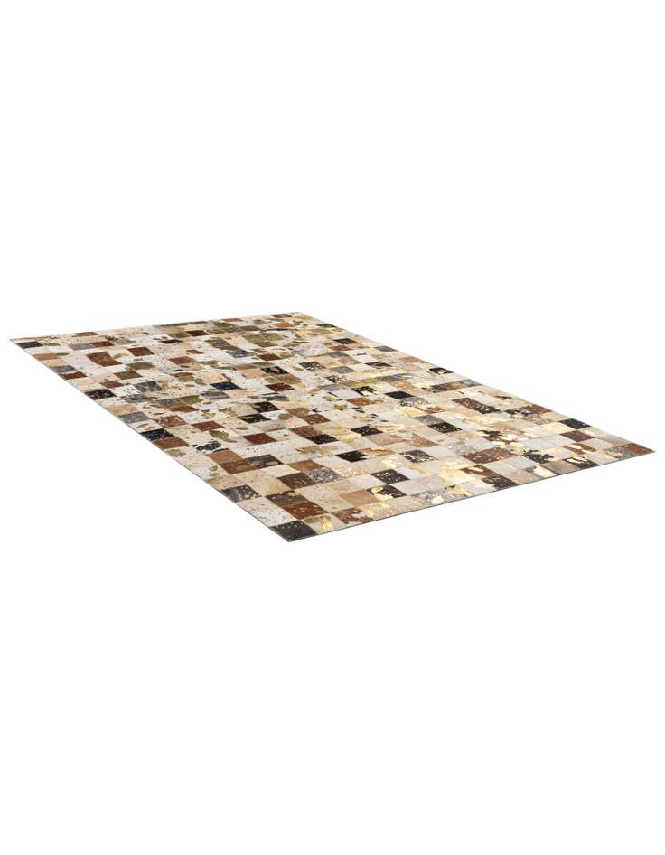 Detail image of  4' 1 x 6' 1 Cowhide - Patchwork Rug