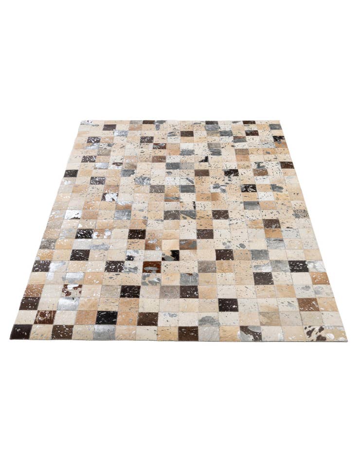 Detail image of  4' 1 x 6' Cowhide - Patchwork Rug