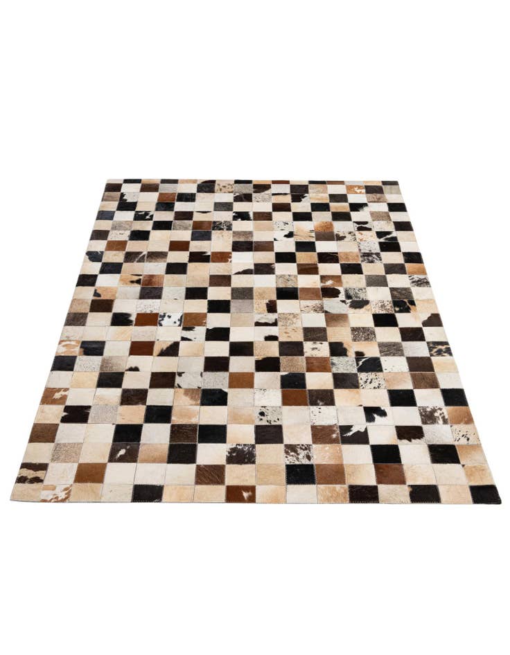 Detail image of  4' 1 x 6' Cowhide - Patchwork Rug