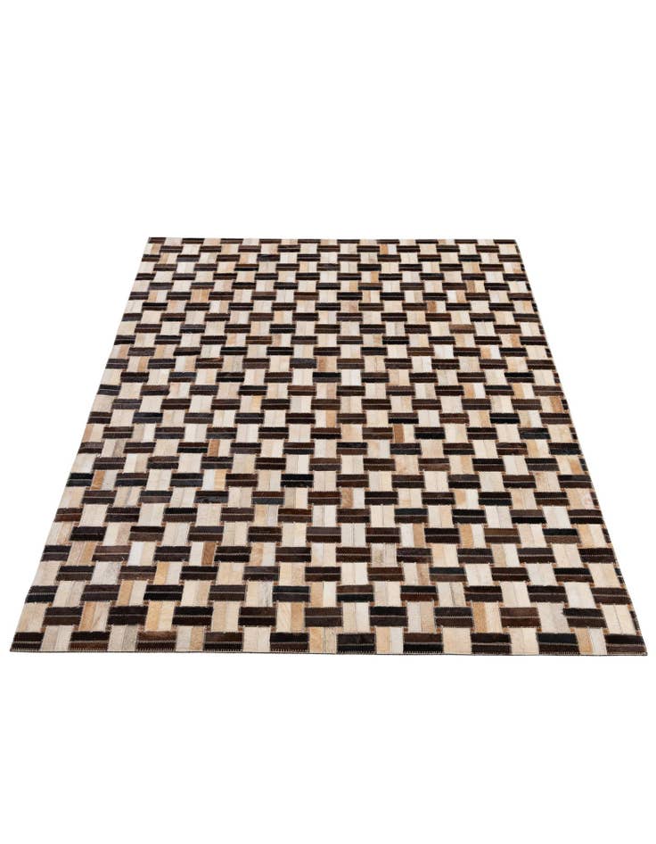 Detail image of  4' x 5' 11 Cowhide - Patchwork Rug