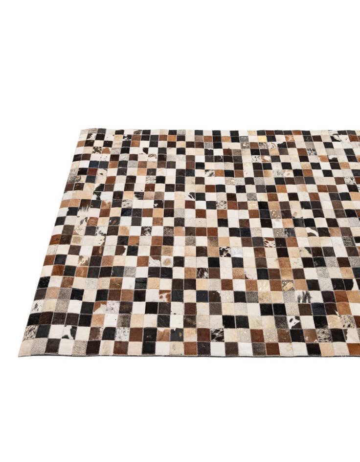 Detail image of  4' 1 x 6' Cowhide - Patchwork Rug