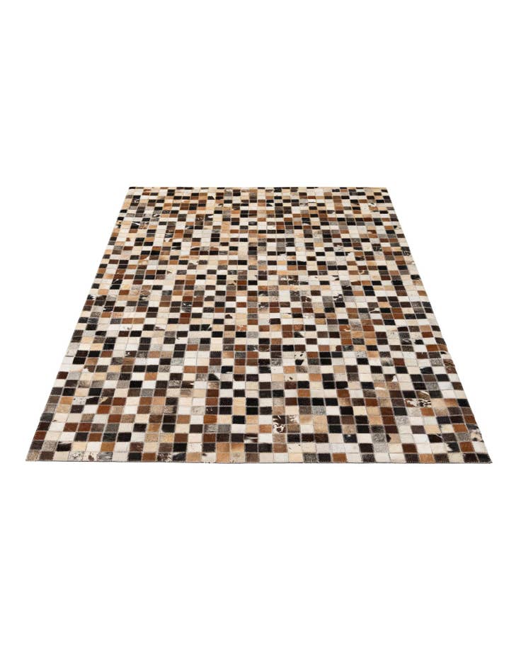 Detail image of  4' 1 x 6' 1 Cowhide - Patchwork Rug