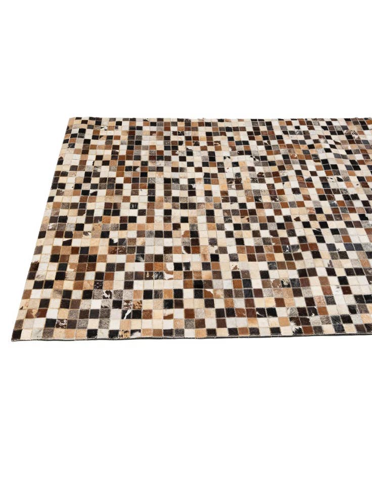 Detail image of  4' 1 x 6' 1 Cowhide - Patchwork Rug