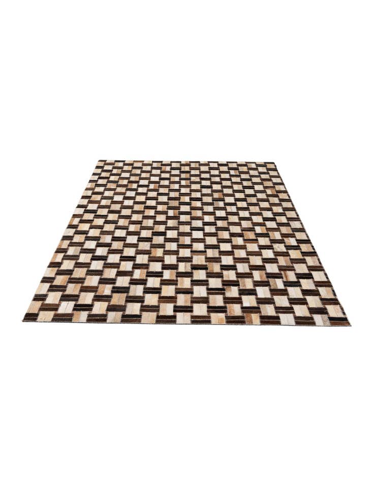 Detail image of  4' x 5' 11 Cowhide - Patchwork Rug