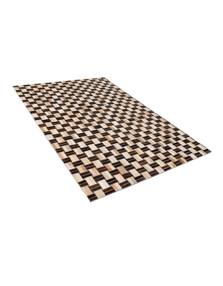 Detail image of  4' x 5' 11 Cowhide - Patchwork Rug