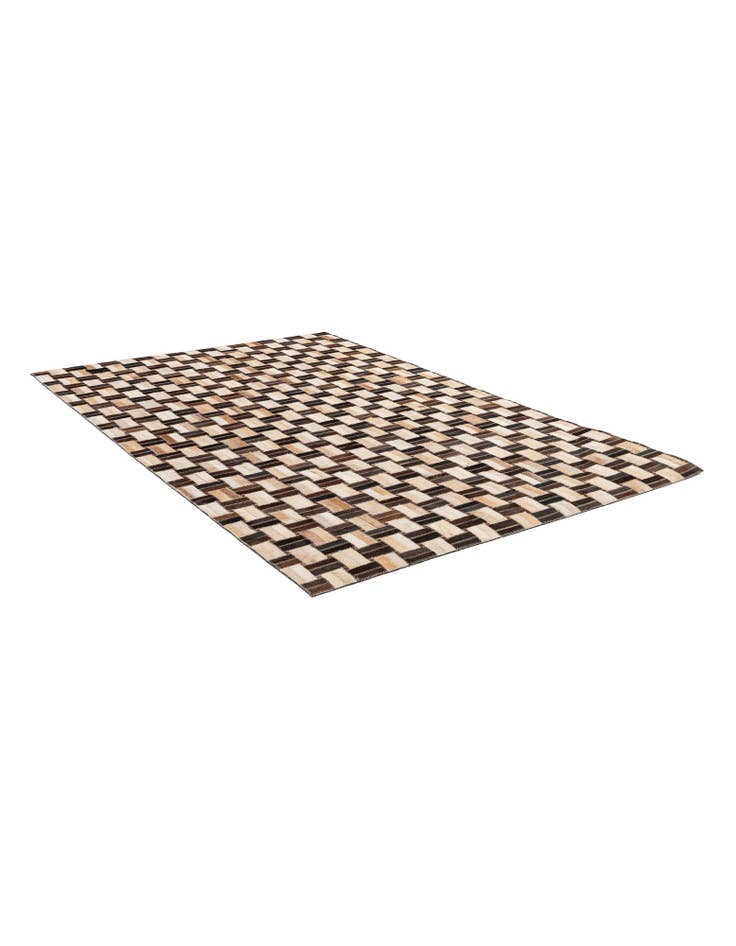 Detail image of  4' x 5' 11 Cowhide - Patchwork Rug