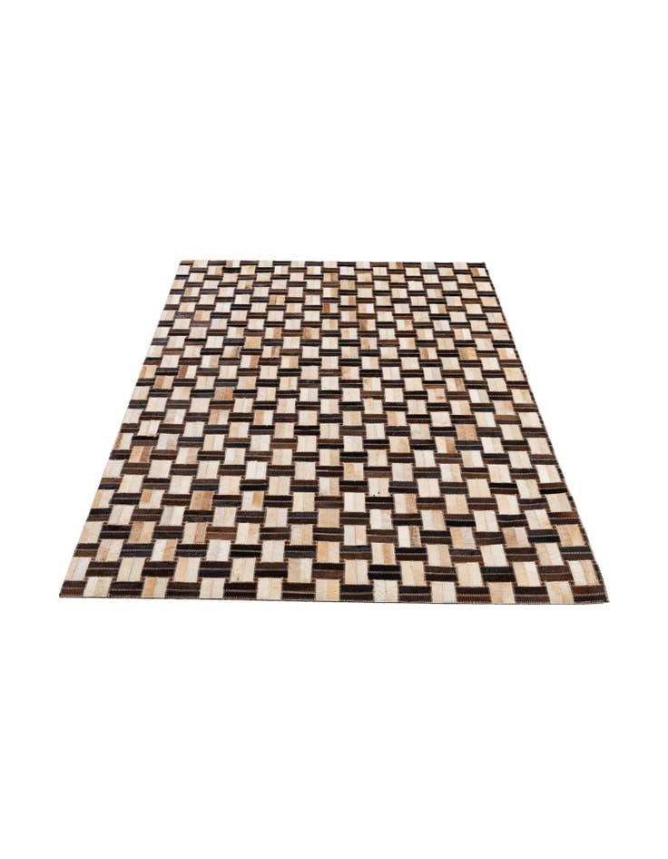 Detail image of  4' x 5' 11 Cowhide - Patchwork Rug