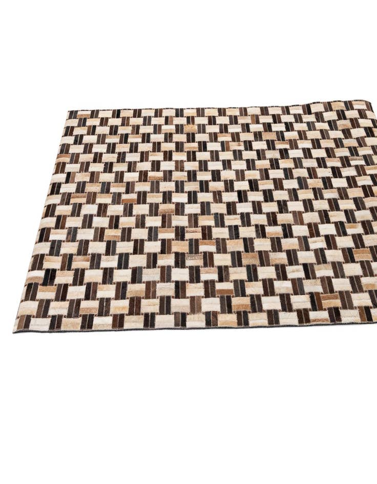 Detail image of  4' x 5' 11 Cowhide - Patchwork Rug