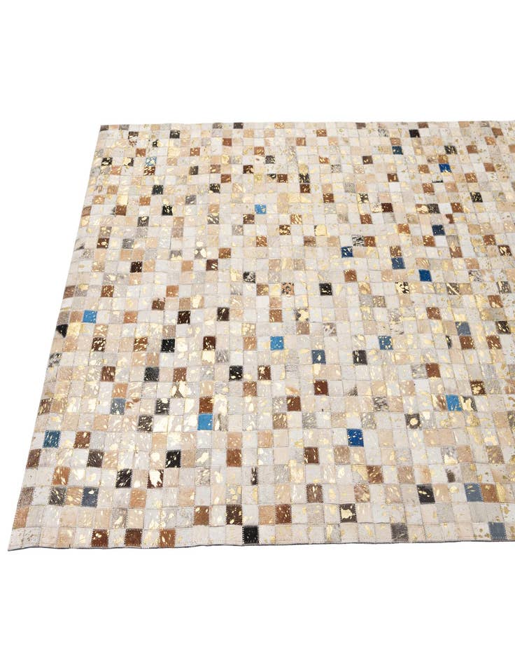 Detail image of  4' 1 x 6' 1 Cowhide - Patchwork Rug