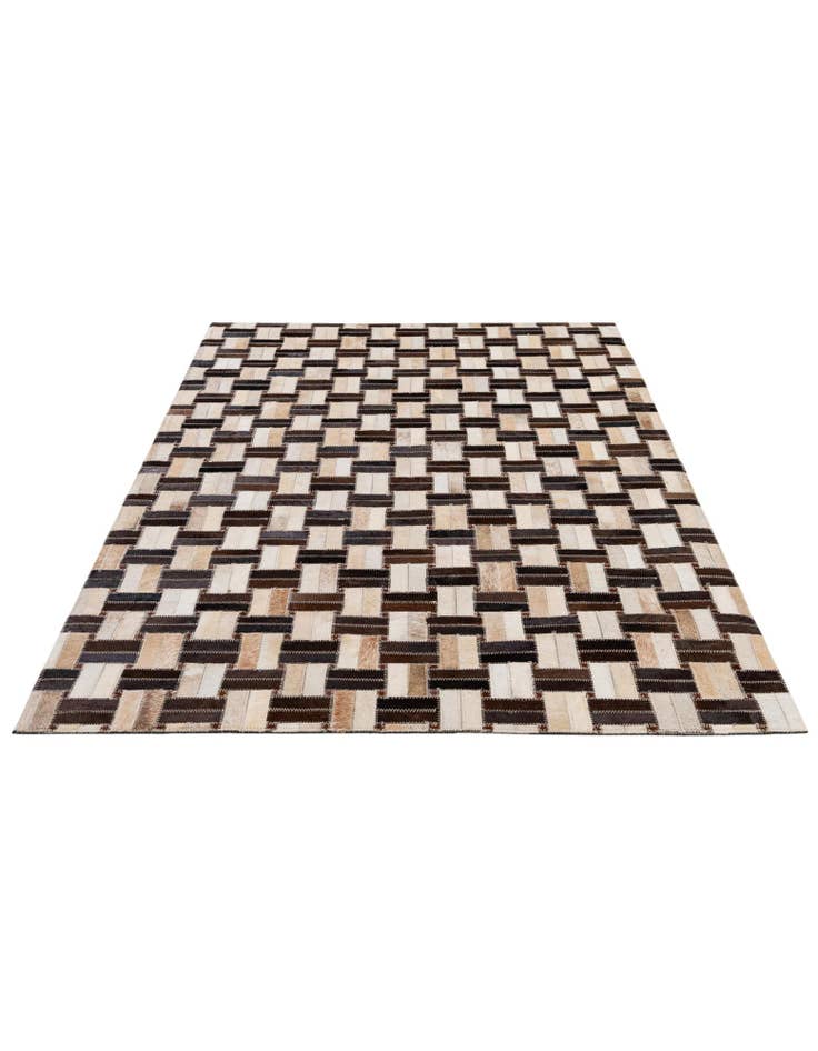 Detail image of  3' 1 x 4' 11 Cowhide - Patchwork Rug