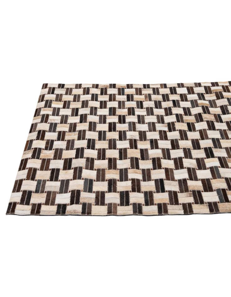 Detail image of  3' 1 x 4' 11 Cowhide - Patchwork Rug