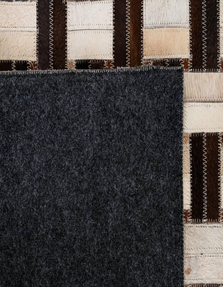 Detail image of  3' 1 x 4' 11 Cowhide - Patchwork Rug
