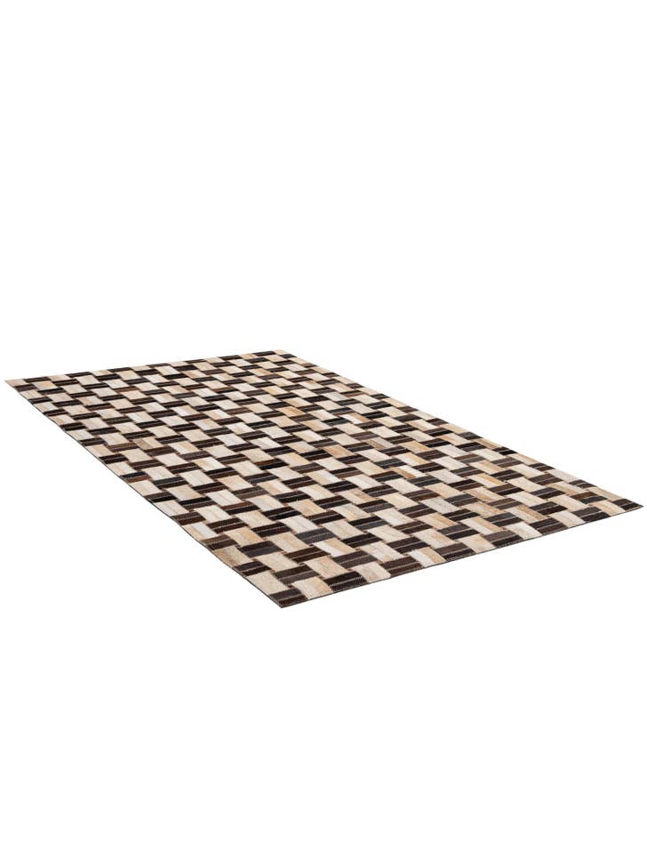 Detail image of  3' 1 x 4' 11 Cowhide - Patchwork Rug