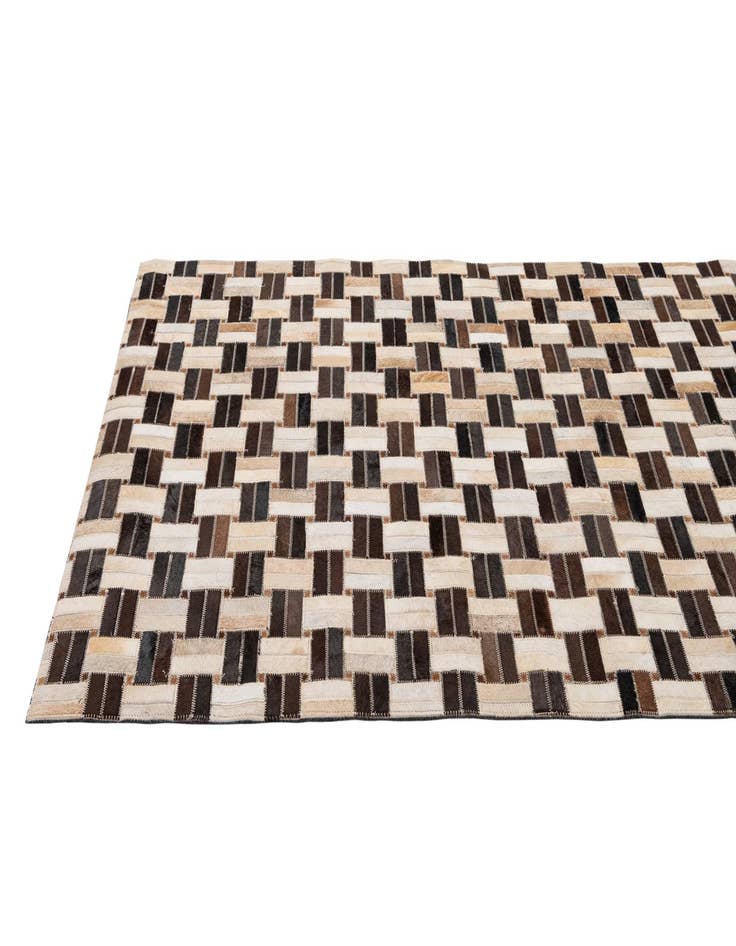 Detail image of  3' 1 x 4' 11 Cowhide - Patchwork Rug