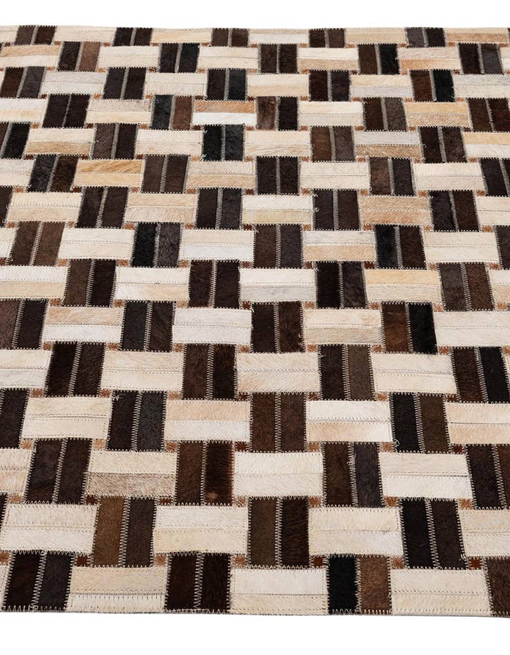 Detail image of  3' 1 x 4' 11 Cowhide - Patchwork Rug