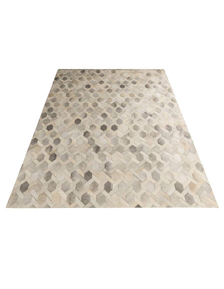 Detail image of  7' 9 x 10' 8 Cowhide - Patchwork Rug