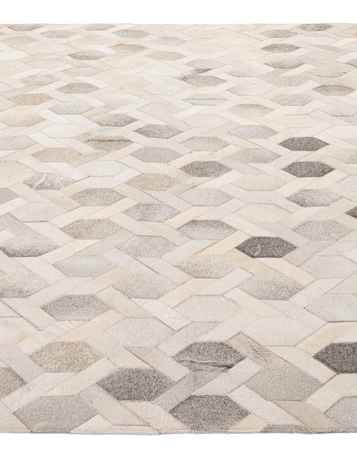 Detail image of  7' 9 x 10' 8 Cowhide - Patchwork Rug