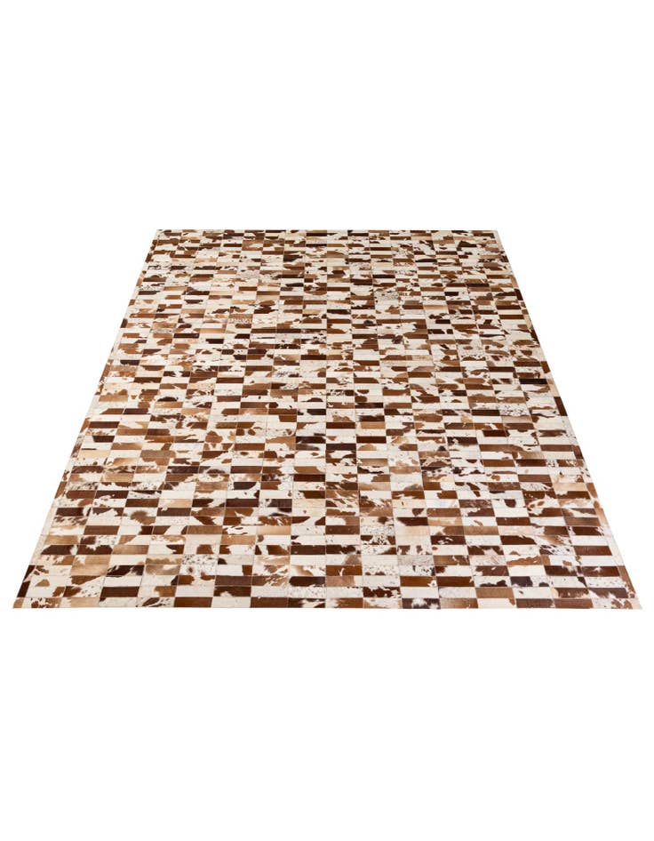 Detail image of  8' 3 x 10' Cowhide - Patchwork Rug