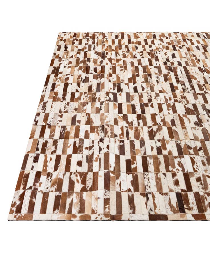Detail image of  8' 3 x 10' Cowhide - Patchwork Rug