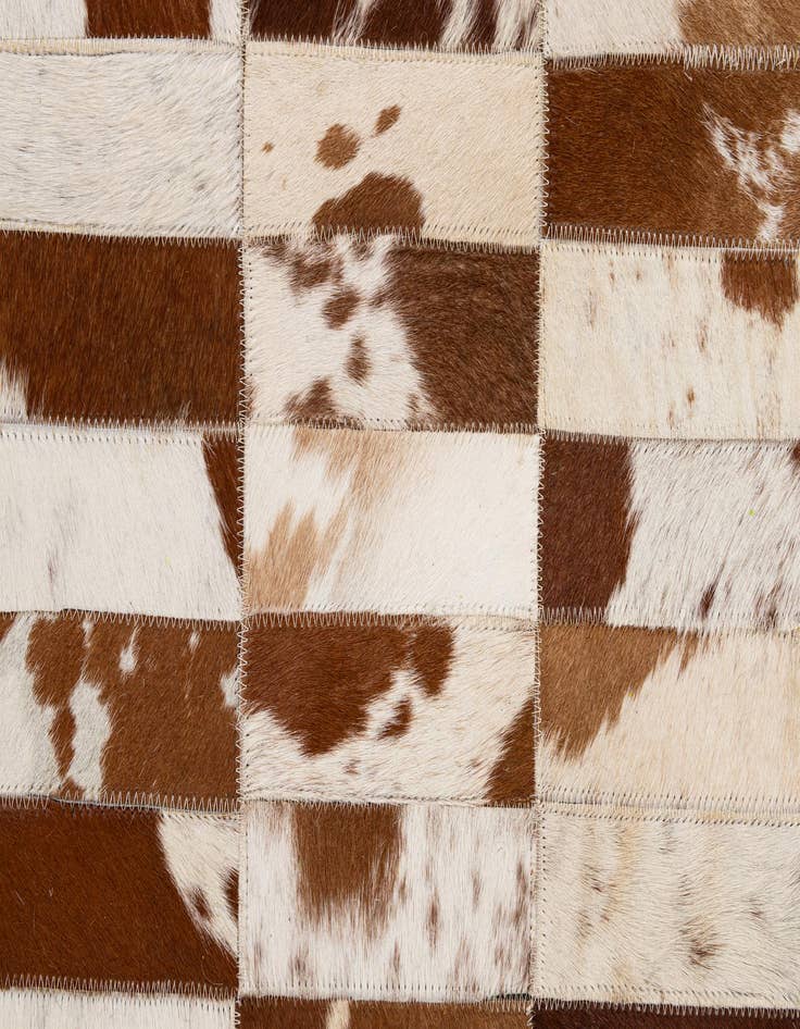 Detail image of  8' 3 x 10' Cowhide - Patchwork Rug
