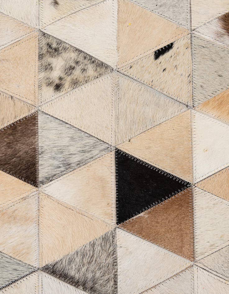 Detail image of  7' 11 x 9' 10 Cowhide - Patchwork Rug