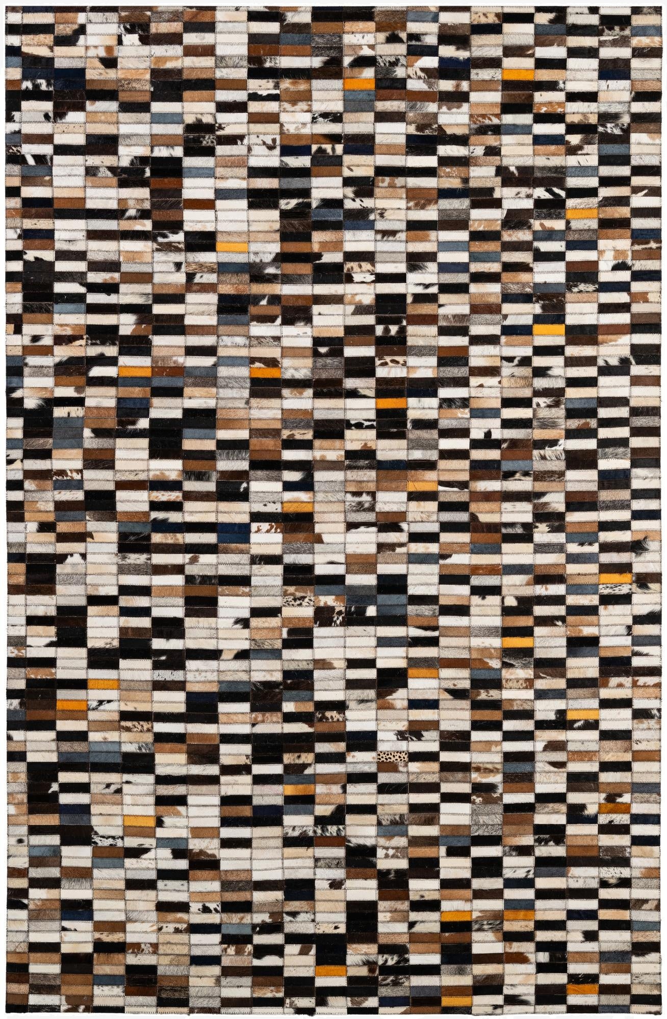  5' 2 x 7' 11 Cowhide - Patchwork Rug
