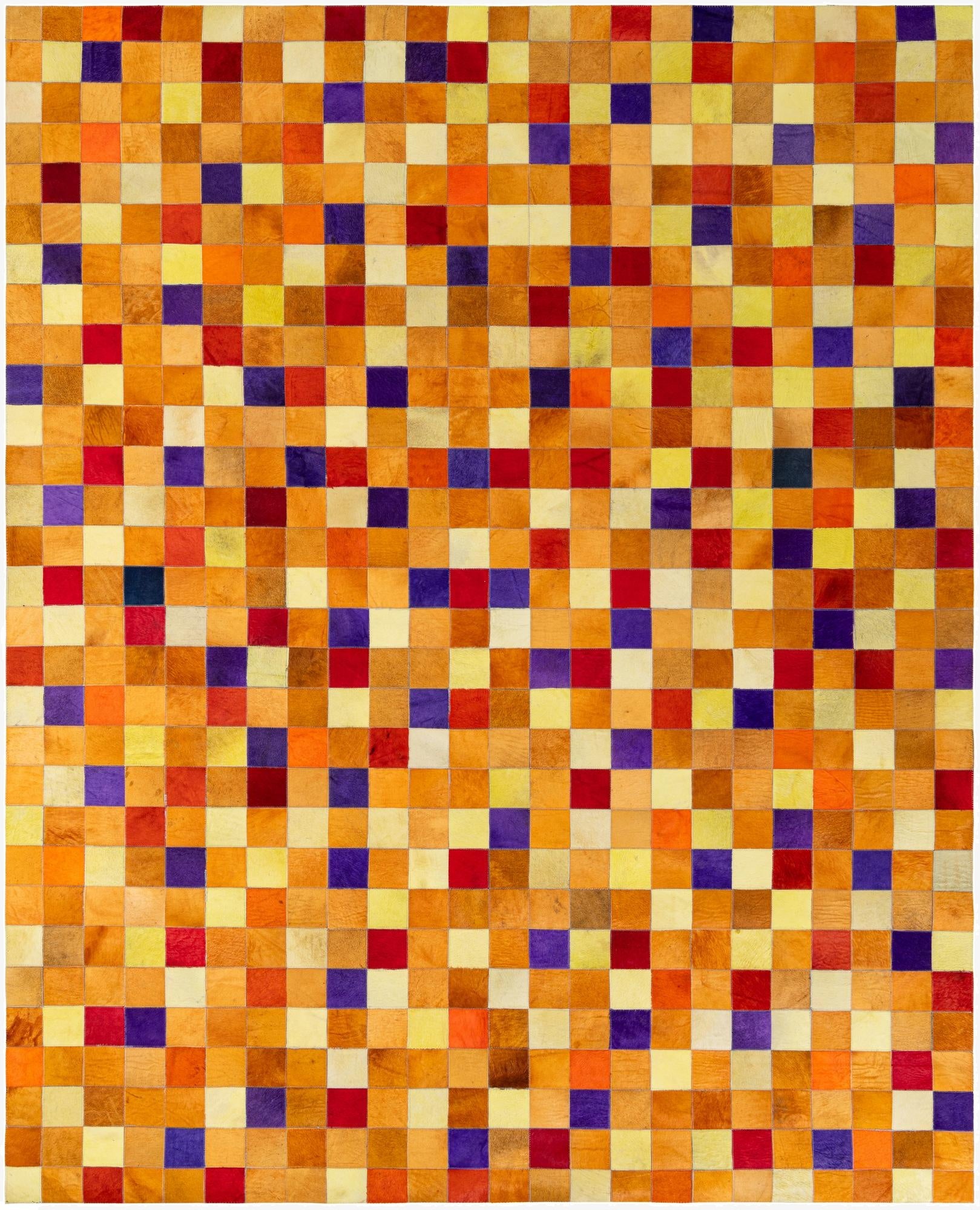  8' x 9' 10 Cowhide - Patchwork Rug