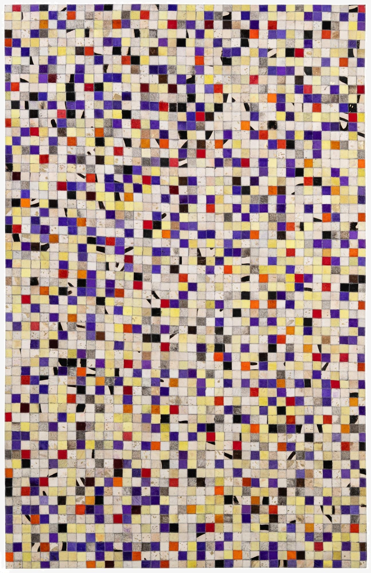  5' 1 x 7' 11 Cowhide - Patchwork Rug