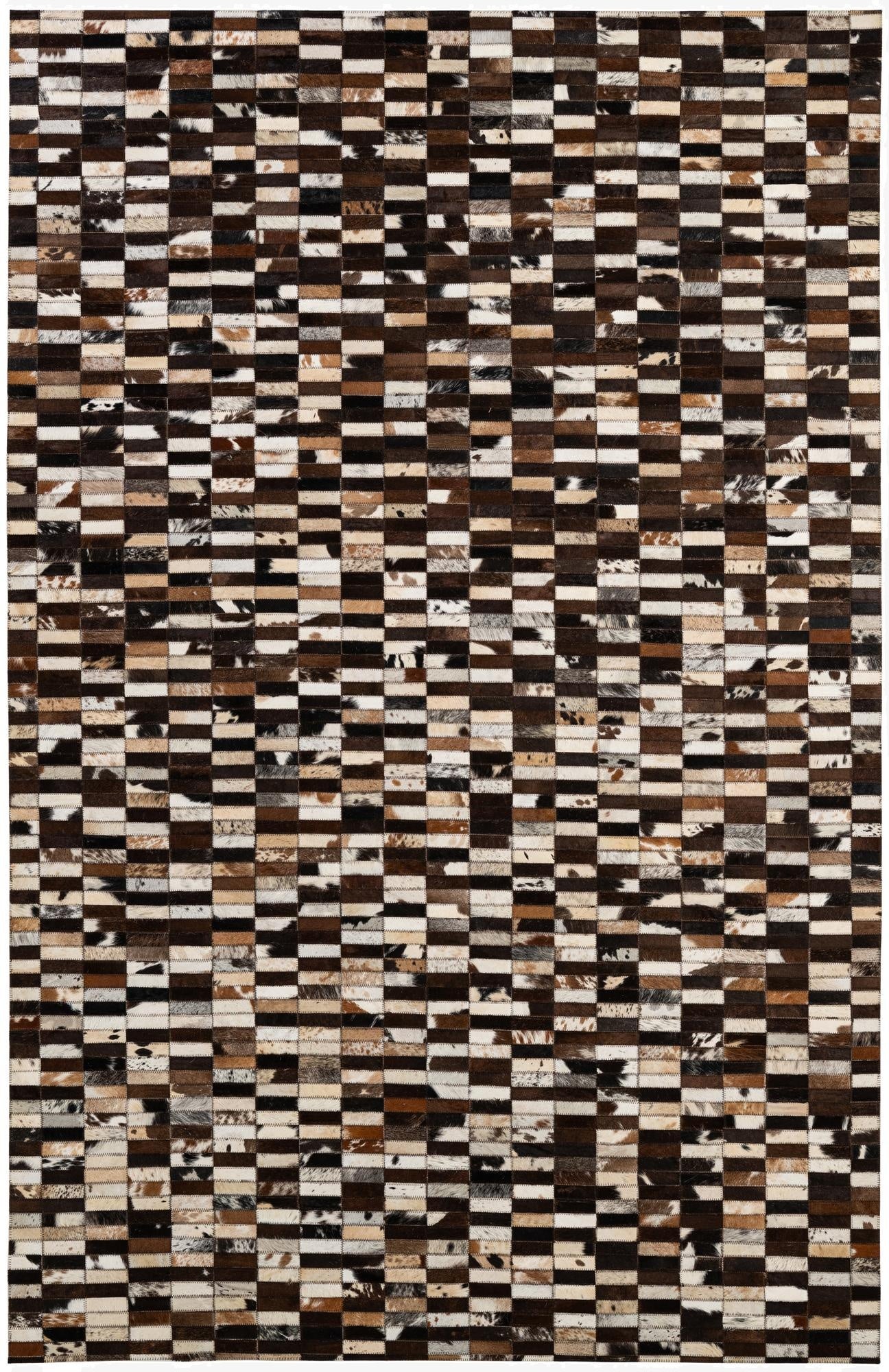  5' 2 x 7' 11 Cowhide - Patchwork Rug