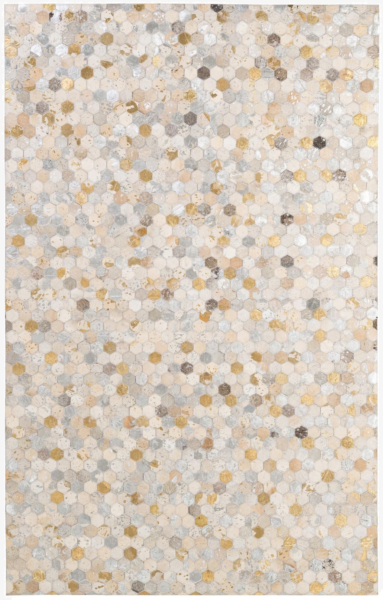  5' x 8' Cowhide - Patchwork Rug