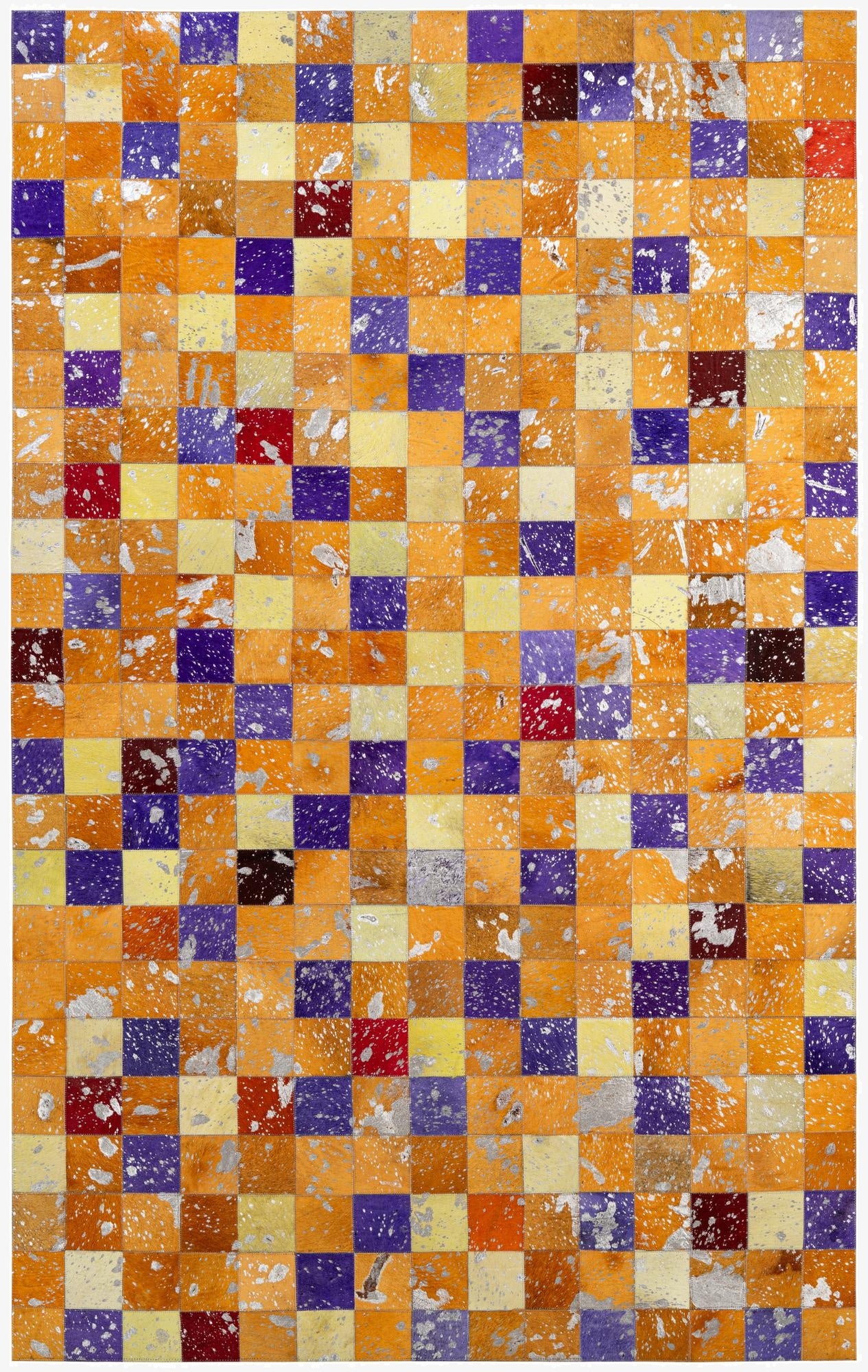  4' 11 x 7' 11 Cowhide - Patchwork Rug