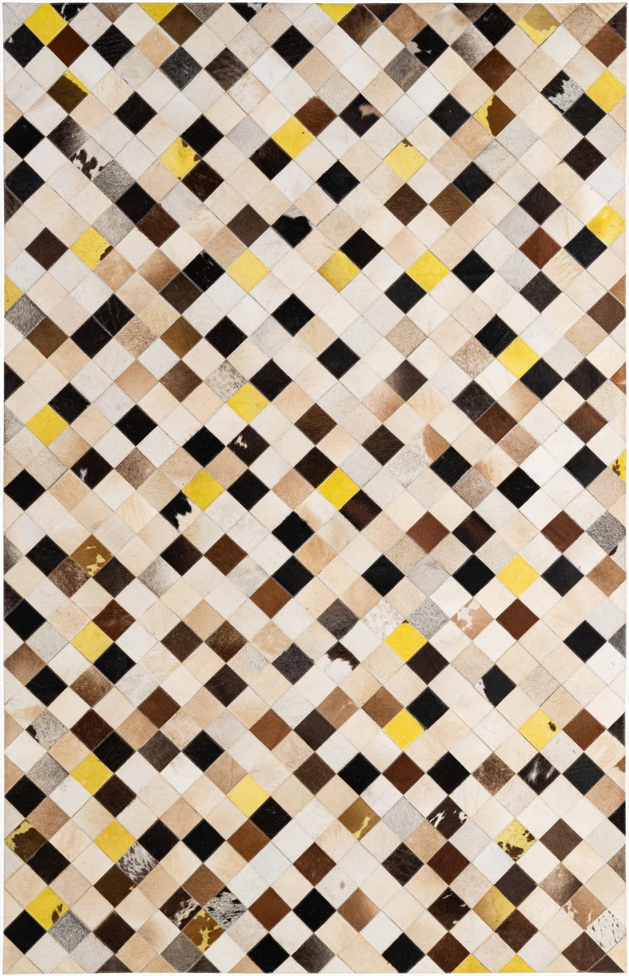  5' 1 x 7' 10 Cowhide - Patchwork Rug