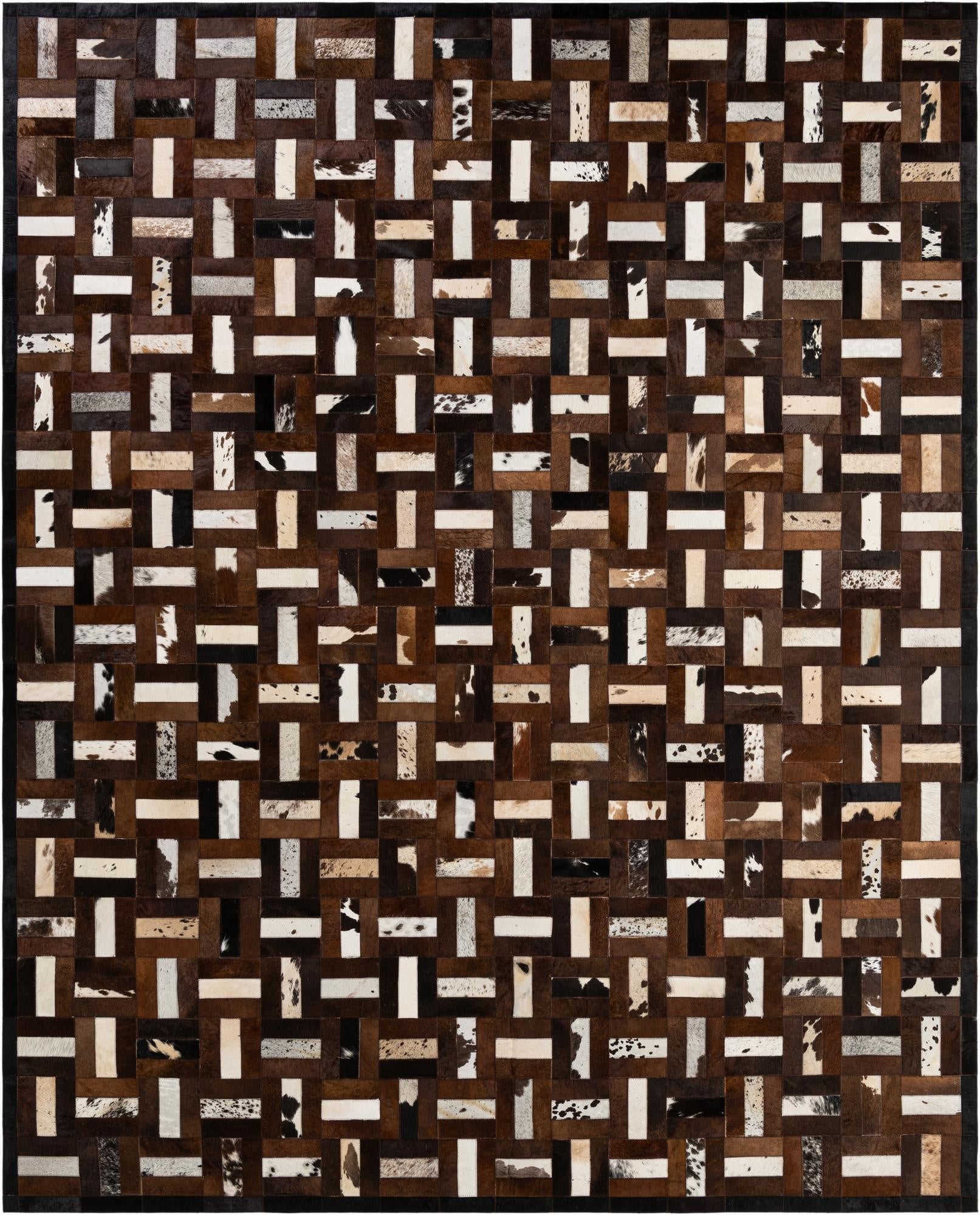  8' 1 x 10' 1 Cowhide - Patchwork Rug