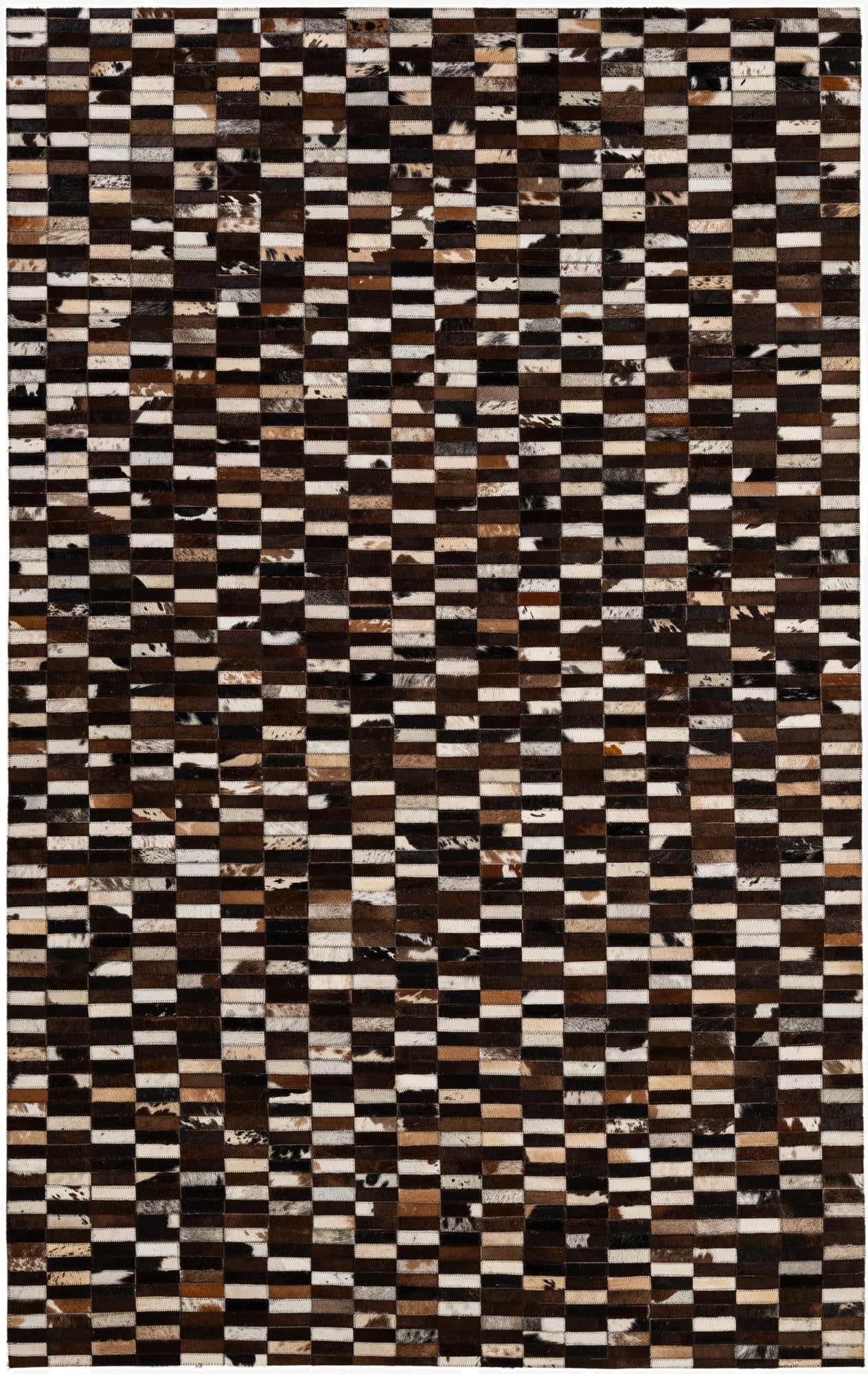  5' x 8' Cowhide - Patchwork Rug