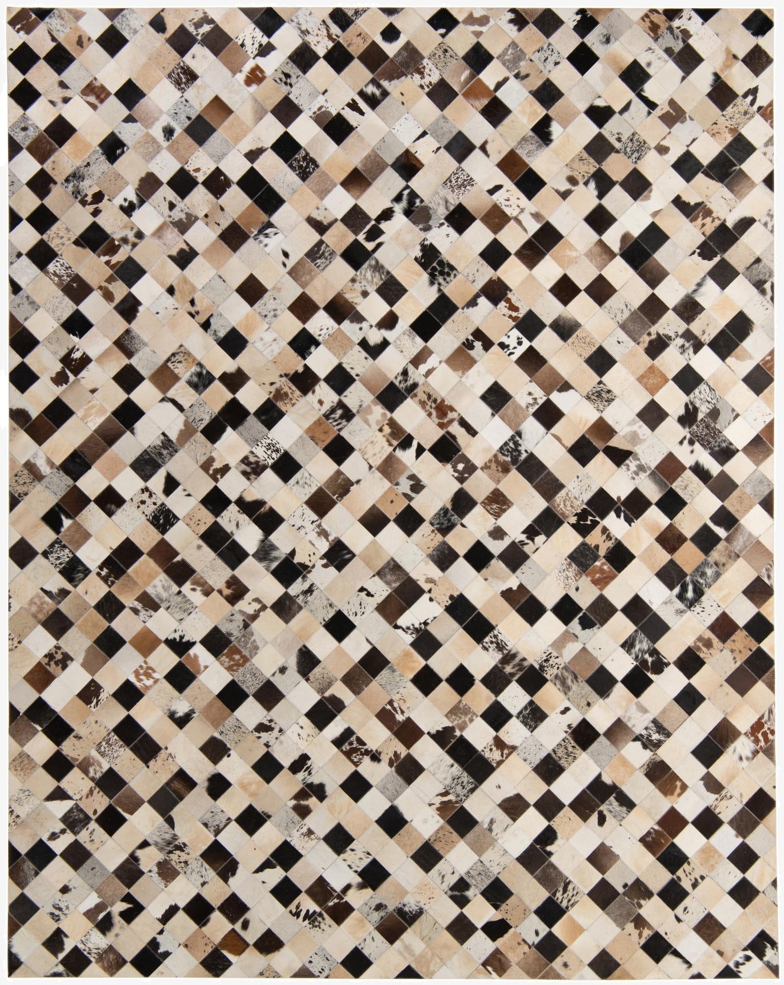  8' x 10' Cowhide - Patchwork Rug