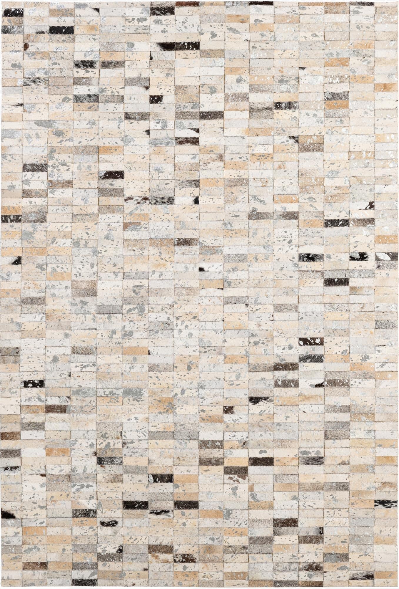  4' 1 x 5' 11 Cowhide - Patchwork Rug